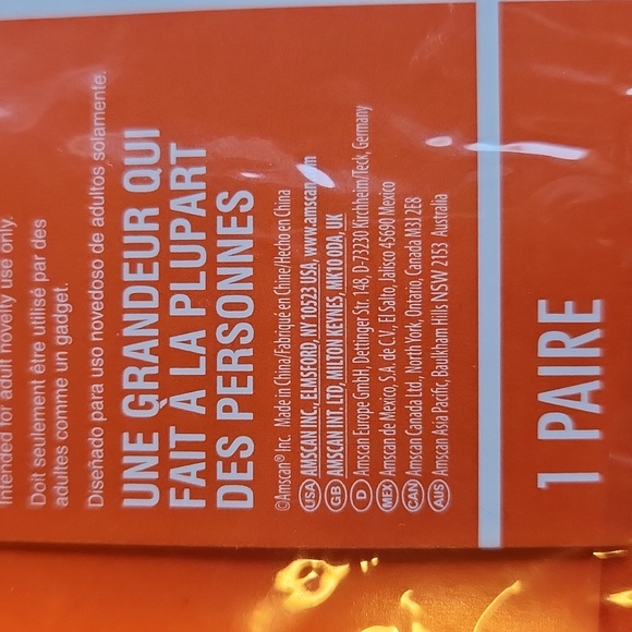 Amscan Adult footless tights ☆ Orange ☆ Brand New in pkg ☆  up to 160 lbs - Picture 6 of 8